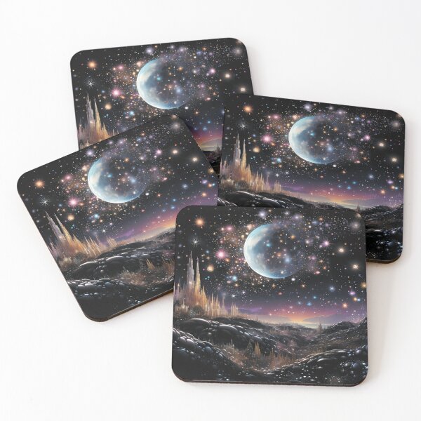 Item preview, Space.Crystal space city.Stars and planets. designed and sold by MagelliShop.