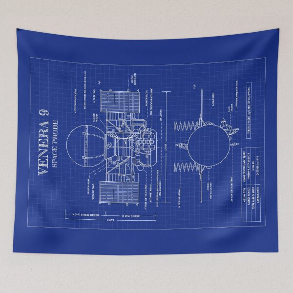 Item preview, Venera 9 Space Probe (Blueprint. Vertical) designed and sold by BGALAXY.
