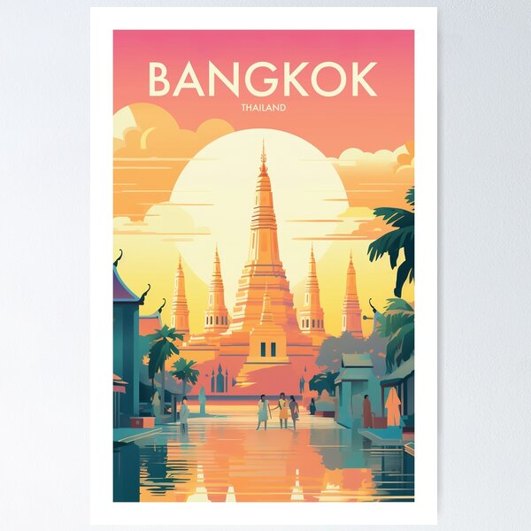 Item preview, BANGKOK designed and sold by MarkedArtPrints.