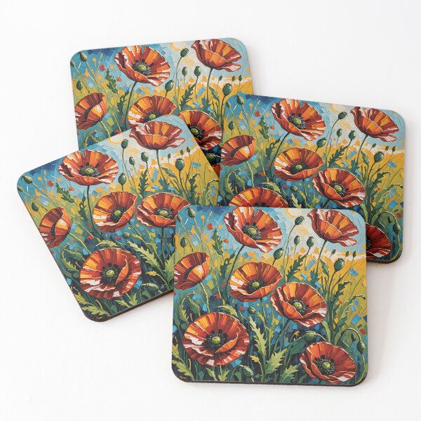Item preview, Poppies (Abstract) designed and sold by The-Open-Door.