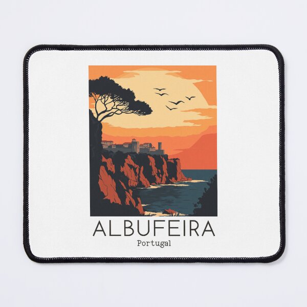 Item preview, A Vintage Travel Illustration of Albufeira - Portugal  designed and sold by GoodOldVintage.