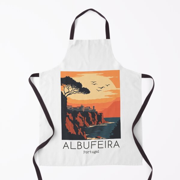 Item preview, A Vintage Travel Illustration of Albufeira - Portugal designed and sold by GoodOldVintage.