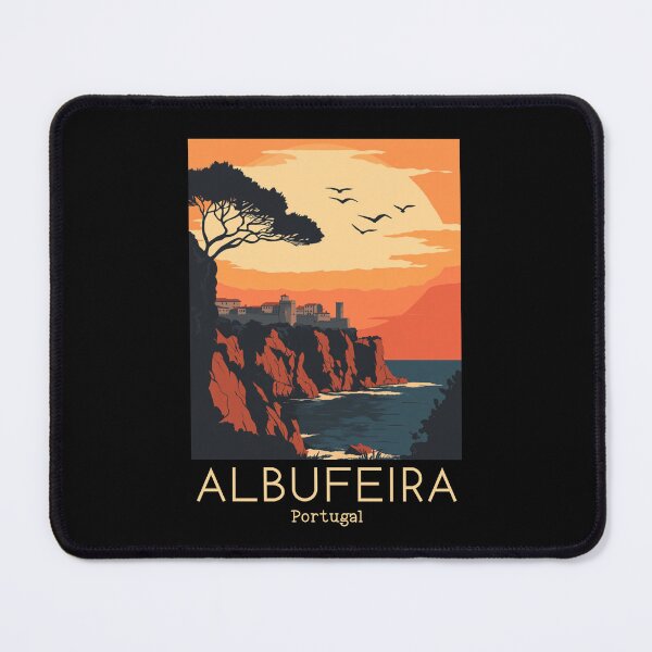 Item preview, A Vintage Travel Illustration of Albufeira - Portugal  designed and sold by GoodOldVintage.