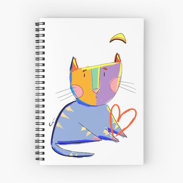 Item preview, Artistic colourful lovecat designed and sold by eva-daniil.