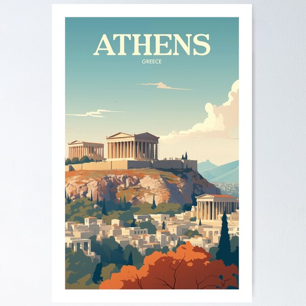 Aperçu de l'œuvre ATHÈNES créée et vendue par MarkedArtPrints.