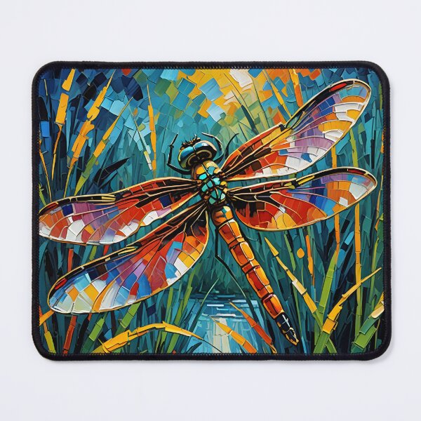 Item preview, Red Dragonfly in the Reeds  (abstract) designed and sold by The-Open-Door.