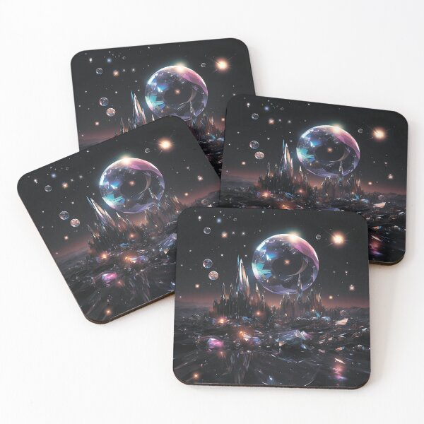 Item preview, Space.Crystal space city.Stars and planets. designed and sold by MagelliShop.