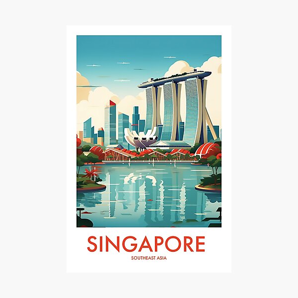 Item preview, SINGAPORE designed and sold by MarkedArtPrints.