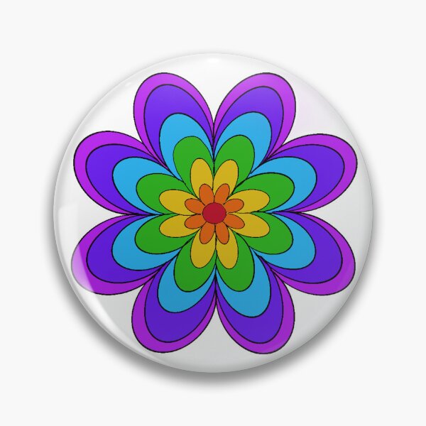 Item preview, Colorful flower designed and sold by raquelalvesp.