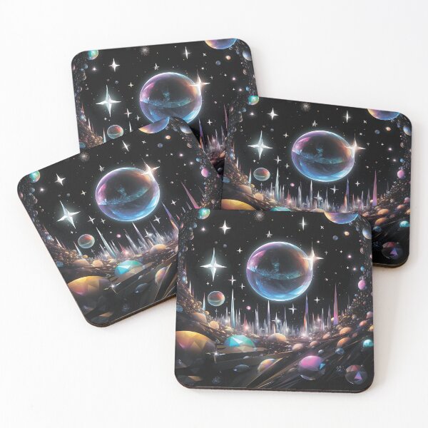 Item preview, Space.Crystal space city.Stars and planets. designed and sold by MagelliShop.