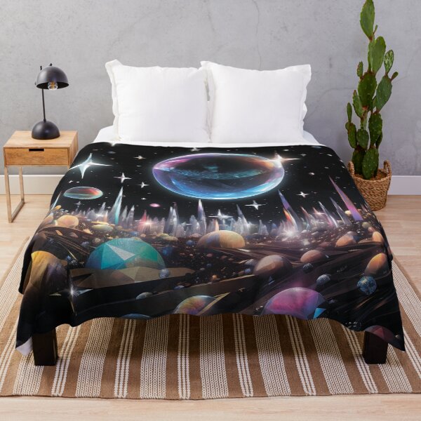 Item preview, Space.Crystal space city.Stars and planets. designed and sold by MagelliShop.