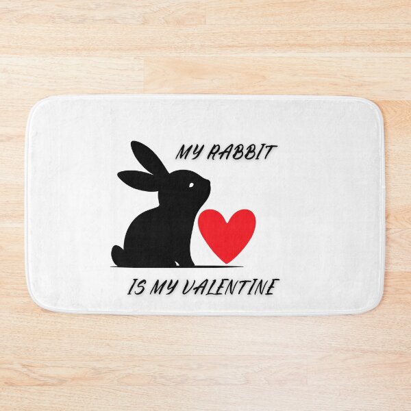 Item preview, MY RABBIT IS MY VALENTINE, BEST GIFTS FOR RABBIT LOVERS  designed and sold by FelkMariShop.