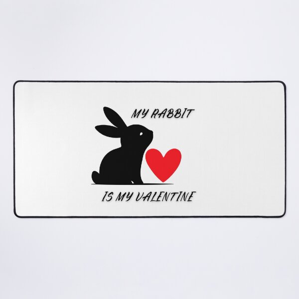 Item preview, MY RABBIT IS MY VALENTINE, BEST GIFTS FOR RABBIT LOVERS  designed and sold by FelkMariShop.