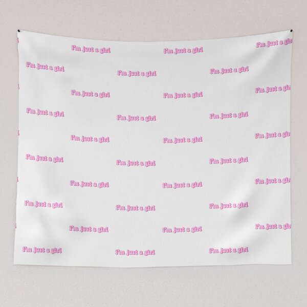 Item preview, I’m Just a Girl Pink Quote  designed and sold by kellynicmac.