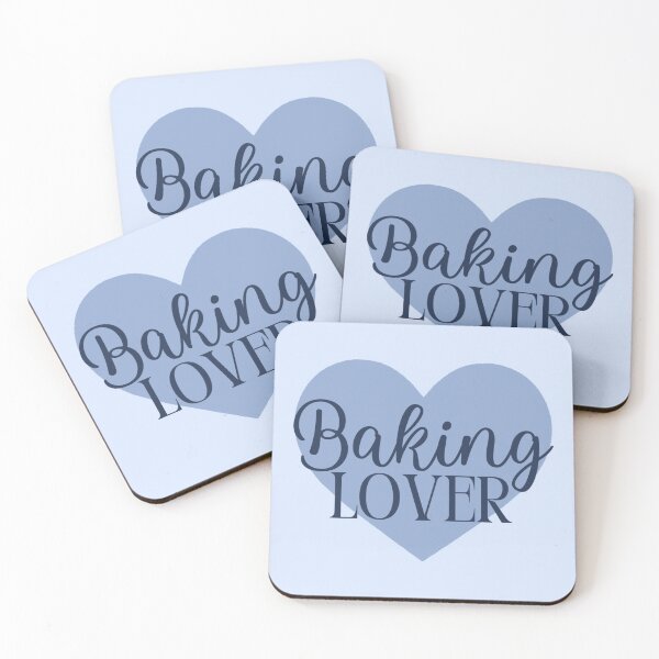 Item preview, Baking Lover Heart Design - Cozy Kitchen Art- blue designed and sold by AnnikaisDrawing.