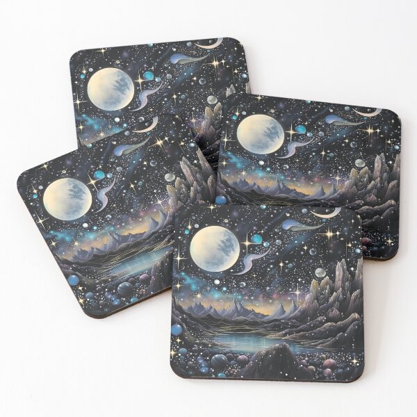 Item preview, Space.Cosmic landscape.Stars and planets. designed and sold by MagelliShop.