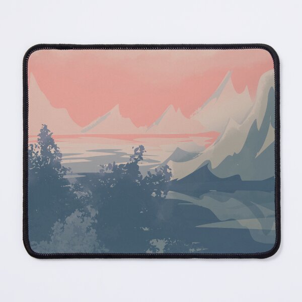 Item preview, Lakeside mountains designed and sold by Kelpsyberries.