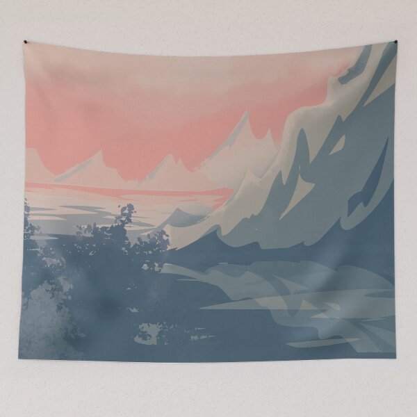 Item preview, Lakeside mountains  designed and sold by Kelpsyberries.