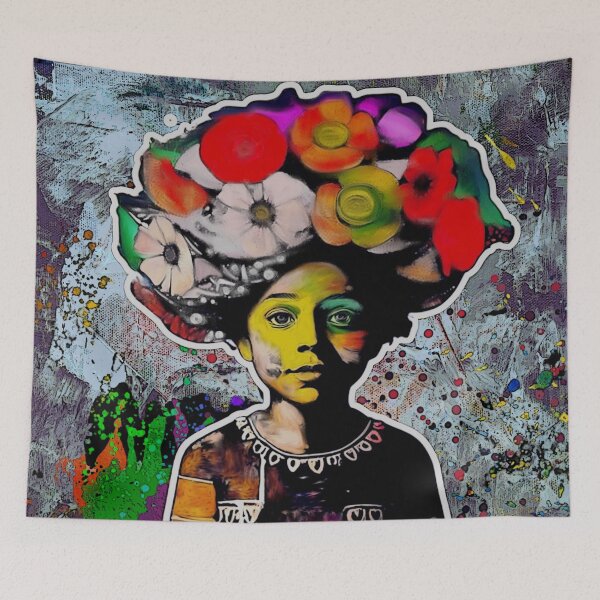 Item preview, child with flowers on his head designed and sold by diulid.