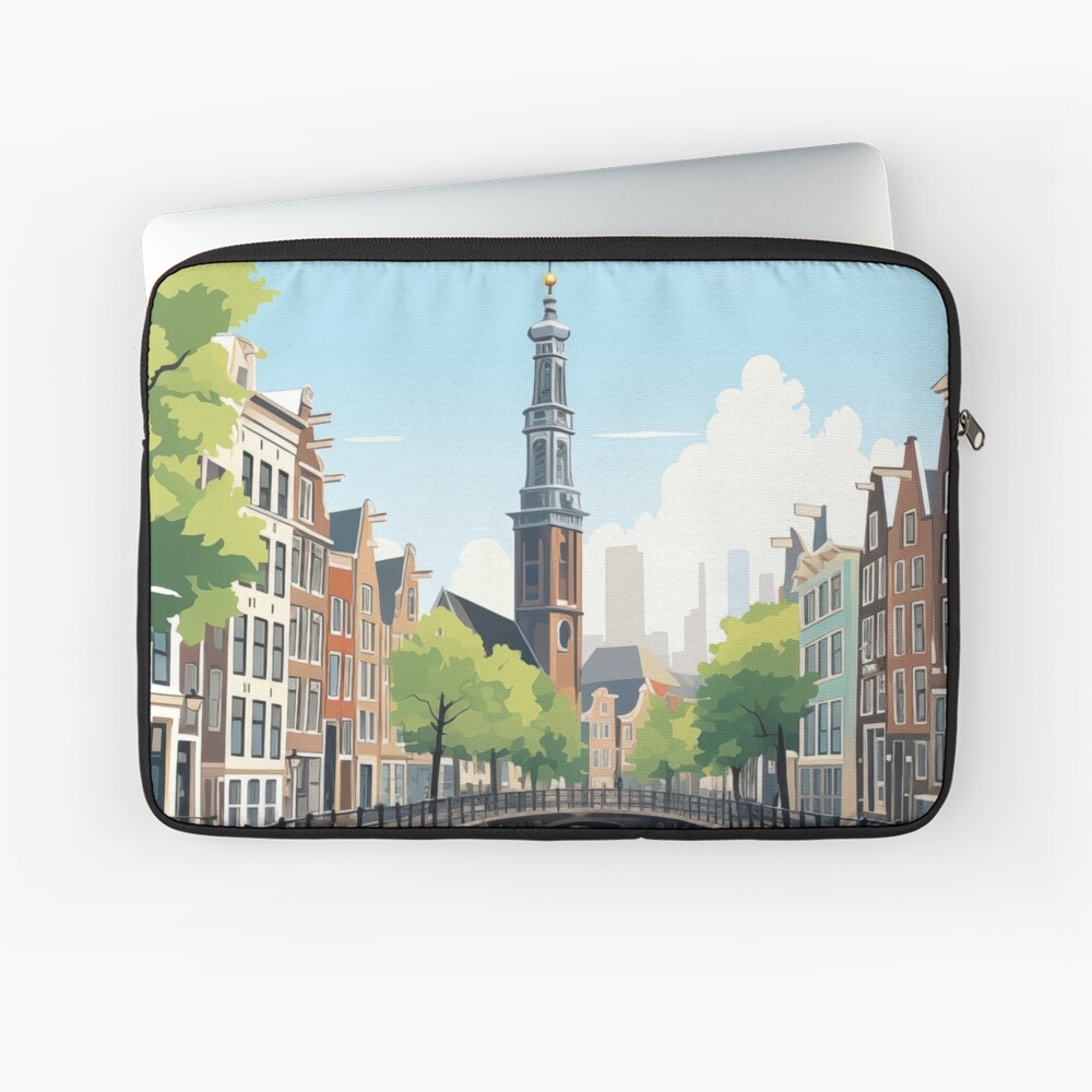 Aperçu de l'œuvre Housse d'ordinateur créée et vendue par MarkedArtPrints.