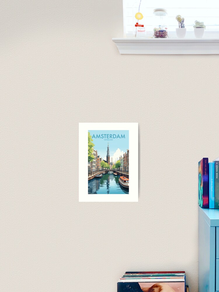 Aperçu 1 sur 3. Impression artistique avec l'œuvre AMSTERDAM créée et vendue par MarkedArtPrints.