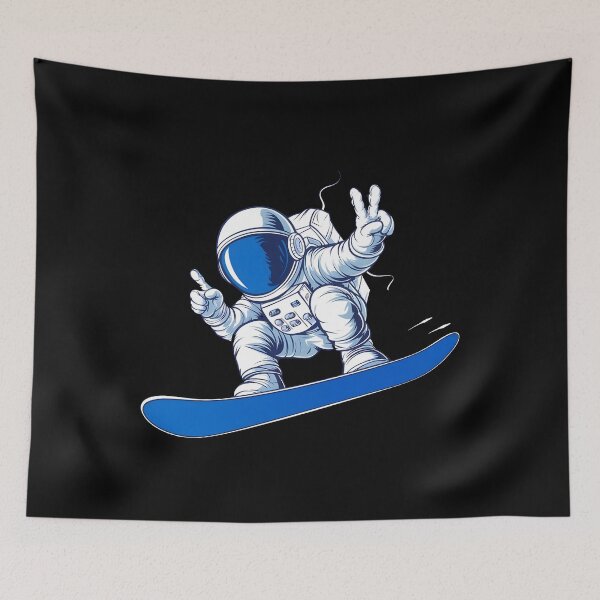 Item preview, Astronaut Snowboarding Adventure Cosmic Style designed and sold by IceBathDESIGNS.