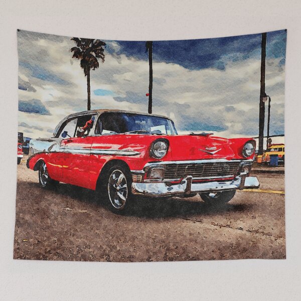 Item preview, Watercolor art of a classic 1956 Chevrolet Bel Air  designed and sold by GestaltImagery.