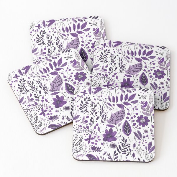 Item preview, Intricate Purple Floral Pattern designed and sold by bubblegoth.