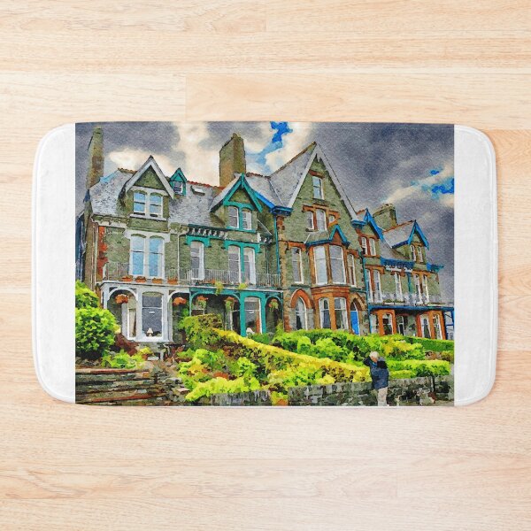 Item preview, Charming Victorian house in Keswick painted in watercolor style designed and sold by GestaltImagery.