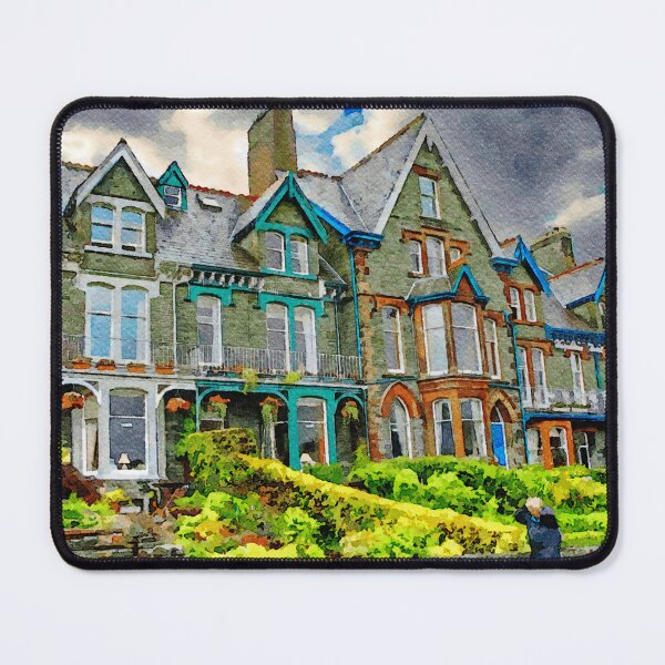 Item preview, Charming Victorian house in Keswick painted in watercolor style designed and sold by GestaltImagery.