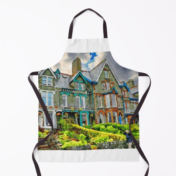 Item preview, Charming Victorian house in Keswick painted in watercolor style designed and sold by GestaltImagery.