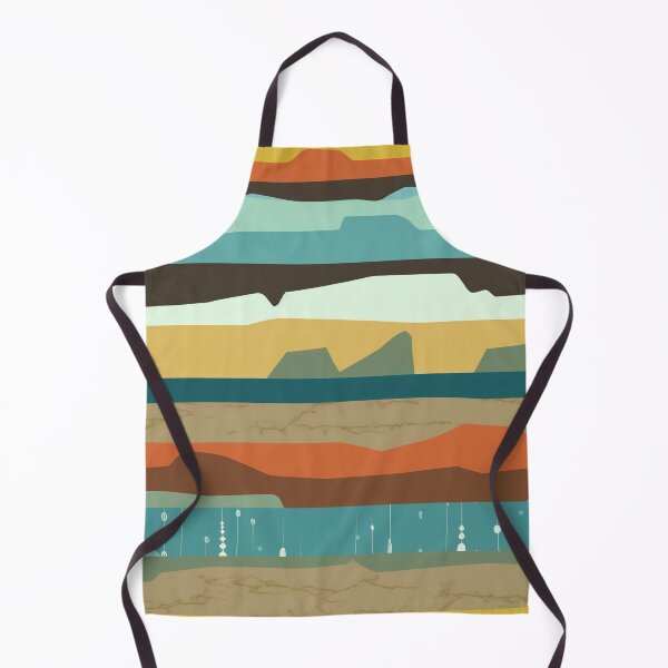Item preview, Earthy Abstract Strata Layers Pattern designed and sold by bubblegoth.