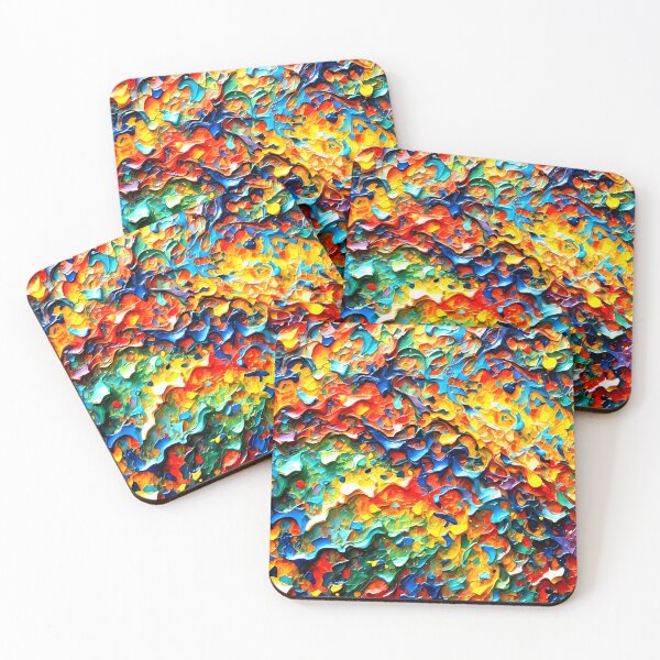 Item preview, Bright Multicolor Ripples of Colored Paint  (Abstract) designed and sold by The-Open-Door.