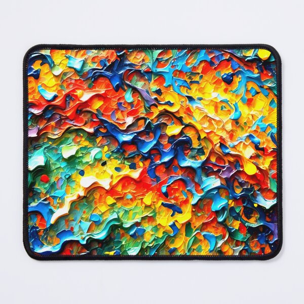 Item preview, Bright Multicolor Ripples of Colored Paint  (Abstract) designed and sold by The-Open-Door.