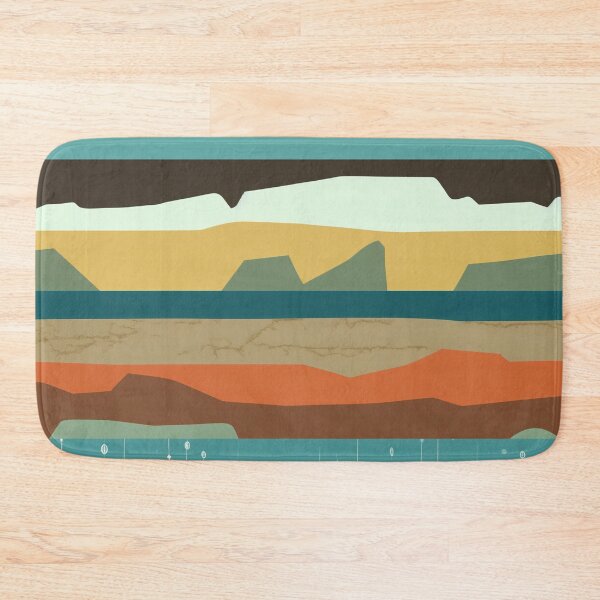 Item preview, Earthy Abstract Strata Layers Pattern designed and sold by bubblegoth.