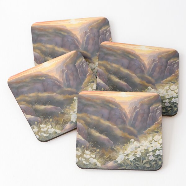 Item preview, White Wildflower Mountain Meadow designed and sold by CalmnessbyChoice.