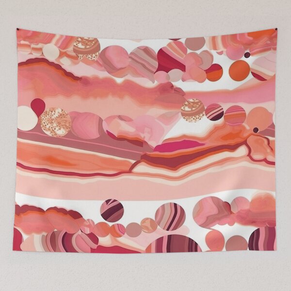 Item preview, Abstract Pink Geology Pattern designed and sold by bubblegoth.