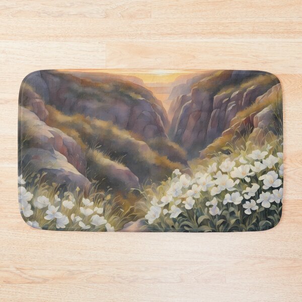 Item preview, White Wildflower Mountain Meadow designed and sold by CalmnessbyChoice.