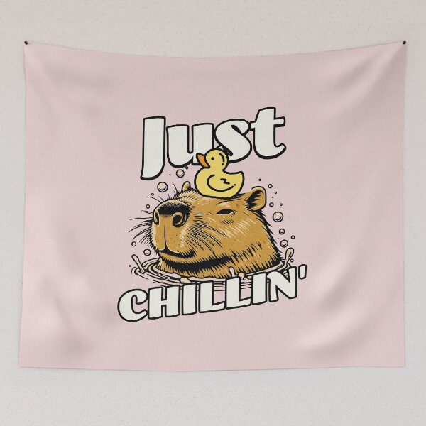 Item preview, Just Chillin´ Capybara Bathing in a Tub designed and sold by Mariana Piana.