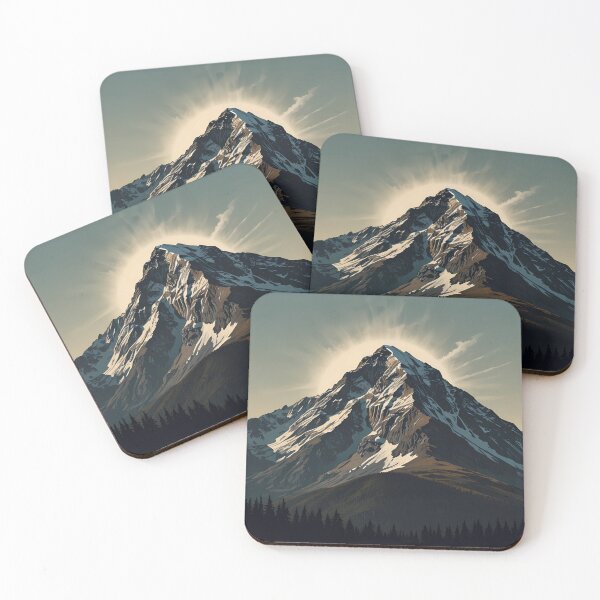 Item preview, Majestic Sunlit Mountain Landscape designed and sold by aminz4.
