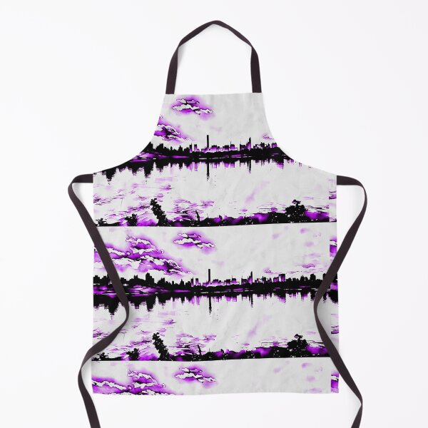 Item preview, New York skyscraper in black and purple designed and sold by wallartofmio.