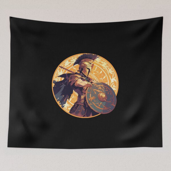 Item preview, Ancient greek warrior spartan designed and sold by SMARTKIT  DESIGNAGENCY.
