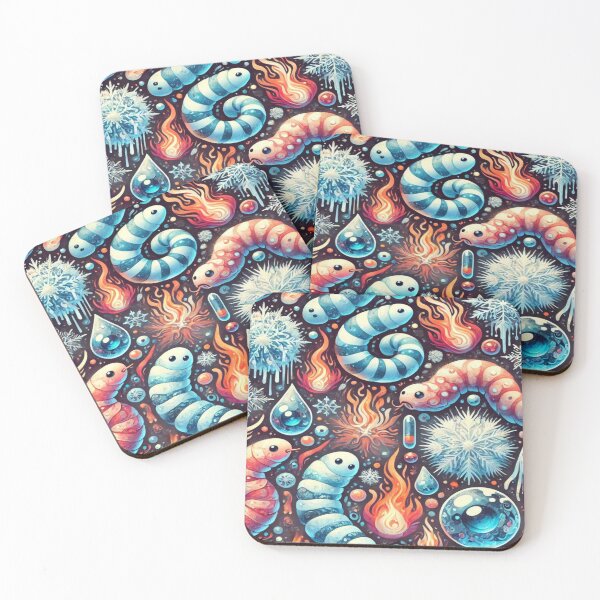 Item preview, Frost and Fire Hybrid Worms designed and sold by Imaginarium of Chaos falcon88 .