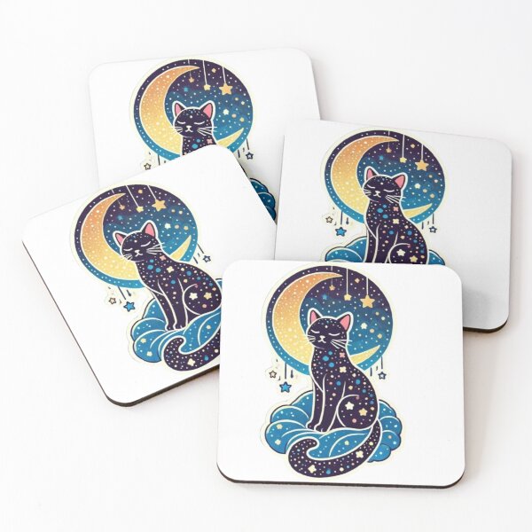 Item preview, starry night cat designed and sold by Shubatdesigns.