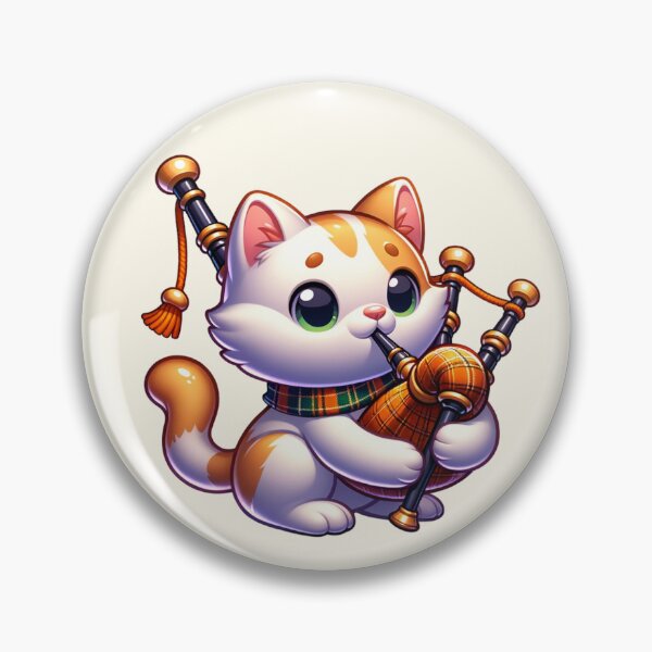 Item preview, Cat on the Bagpipes designed and sold by BassHeadMomma.