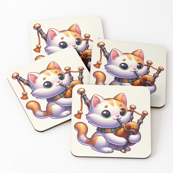 Item preview, Cat on the Bagpipes designed and sold by BassHeadMomma.