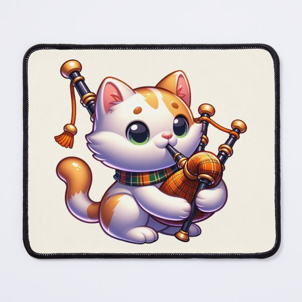 Item preview, Cat on the Bagpipes designed and sold by BassHeadMomma.