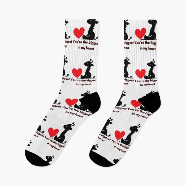 Item preview, You’re the biggest in my heart, giraffe is my valentine. Perfect gifts for valentine's day for everyone, at any age.  designed and sold by FelkMariShop.