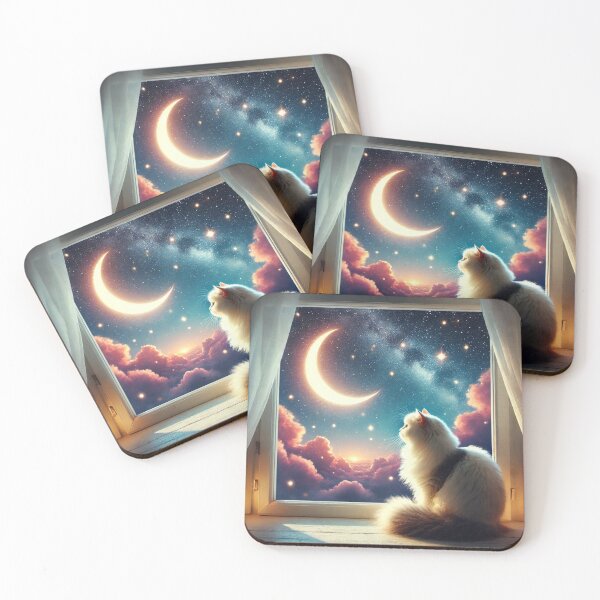 Item preview,  cat starry night  designed and sold by Shubatdesigns.