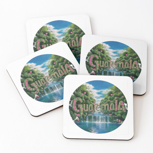 Item preview, Guatemala Welcomes Flag Map Antigua, Tikal, Lake Atitlán designed and sold by AnimalsDH305.